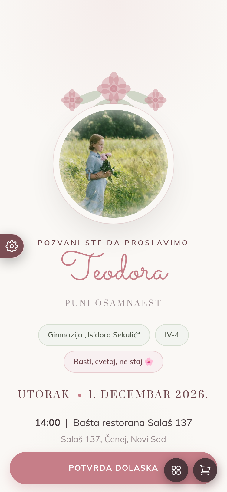 Pregled teme Bloom Eighteen