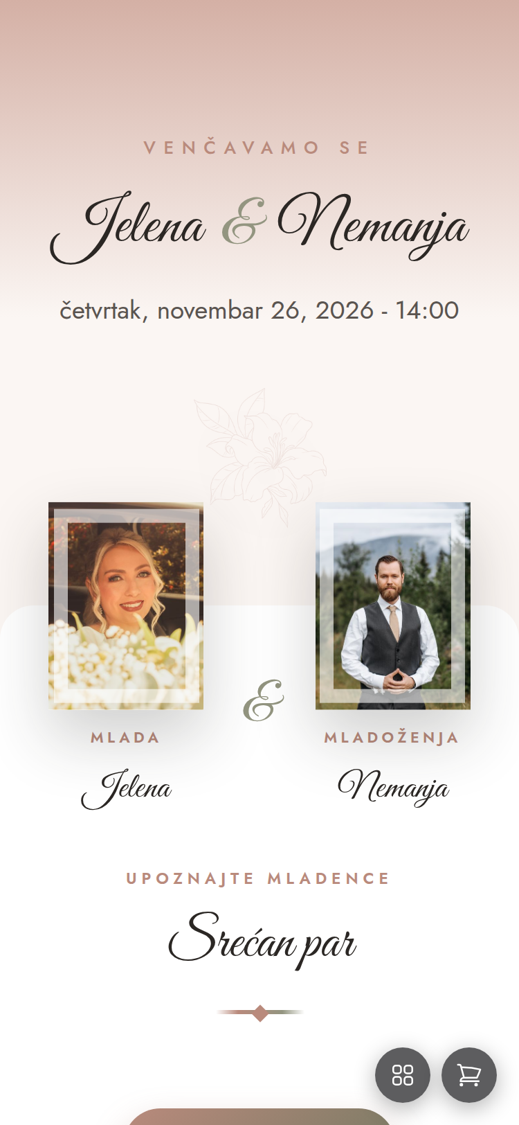Pregled teme Wedding Amour