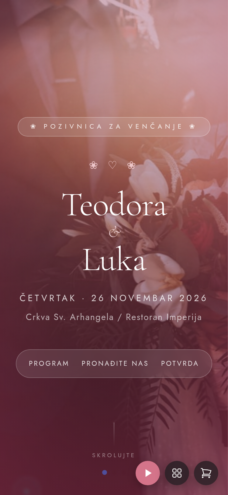 Pregled teme Romantic Bloom